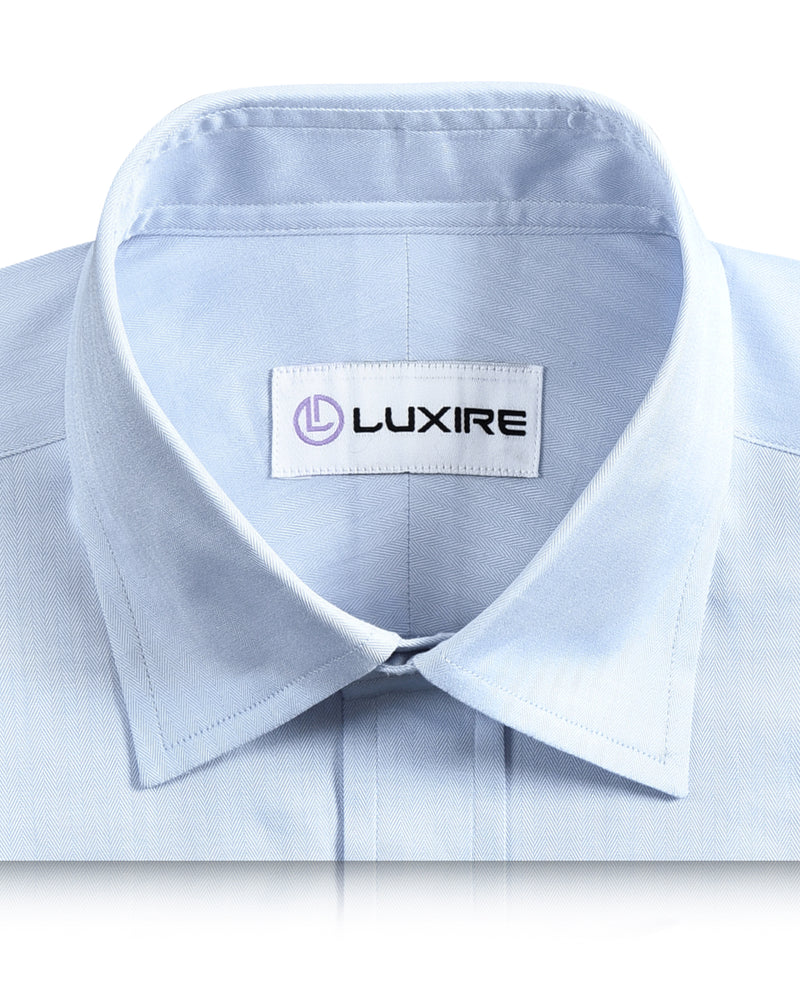 Brembana Light Blue Herringbone Shirt