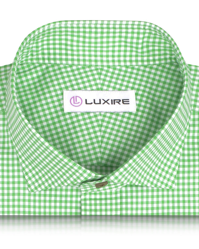 Lincon Green Gingham on White - 2