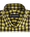 Yellow Black Tattersall Flannel