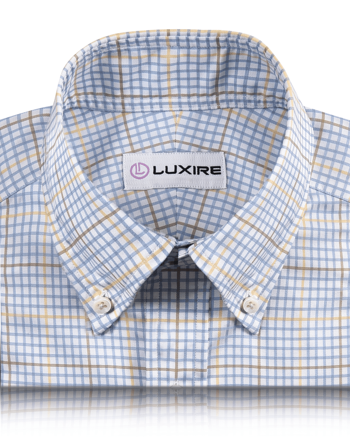 Zegna Yellow Blue Self Checks Shirt - 2