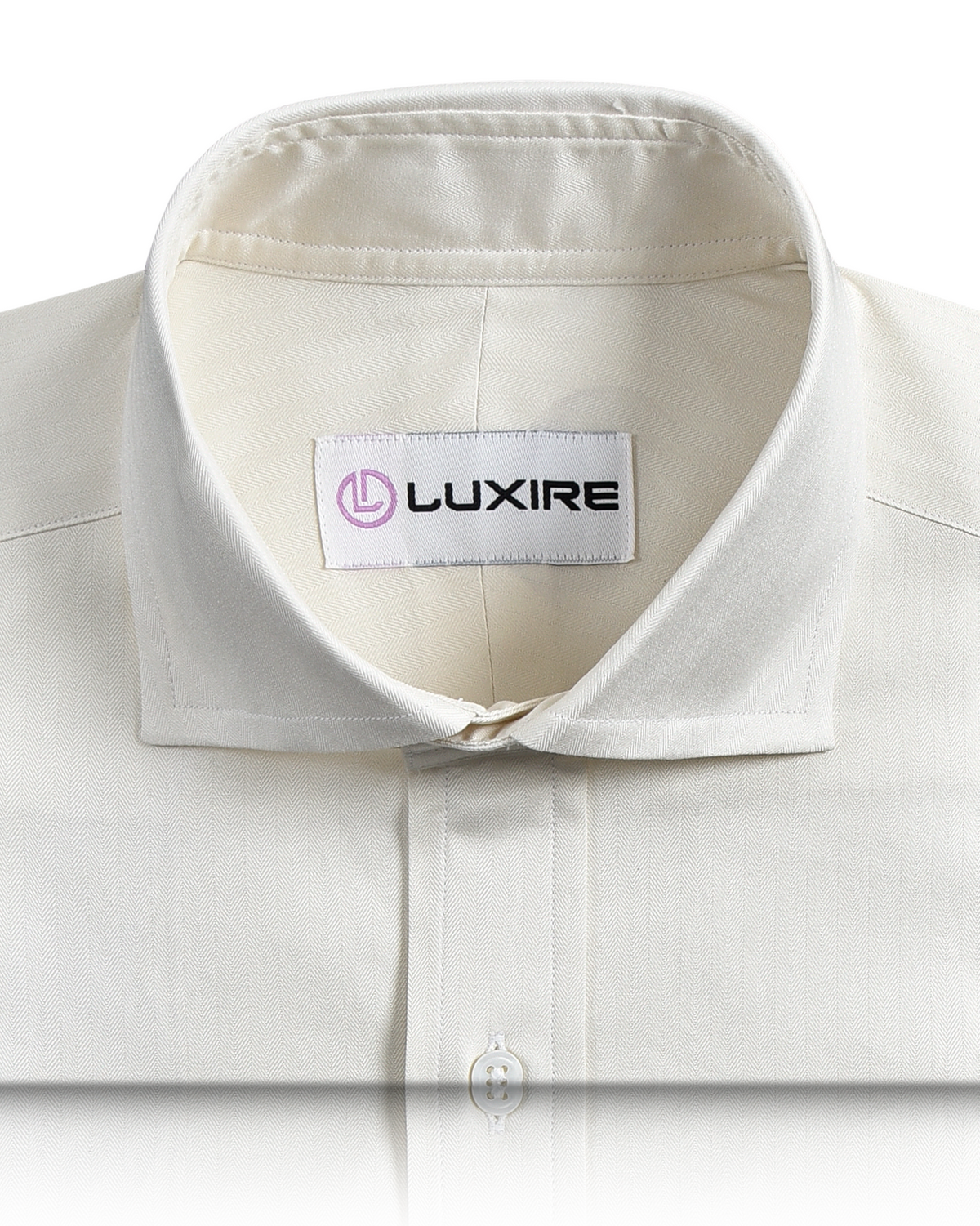 Ecru Herringbone Self Stripes Shirt - 2