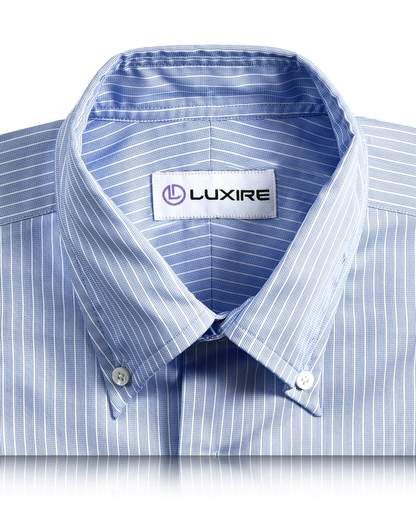 Blue White Striped Business Shirt