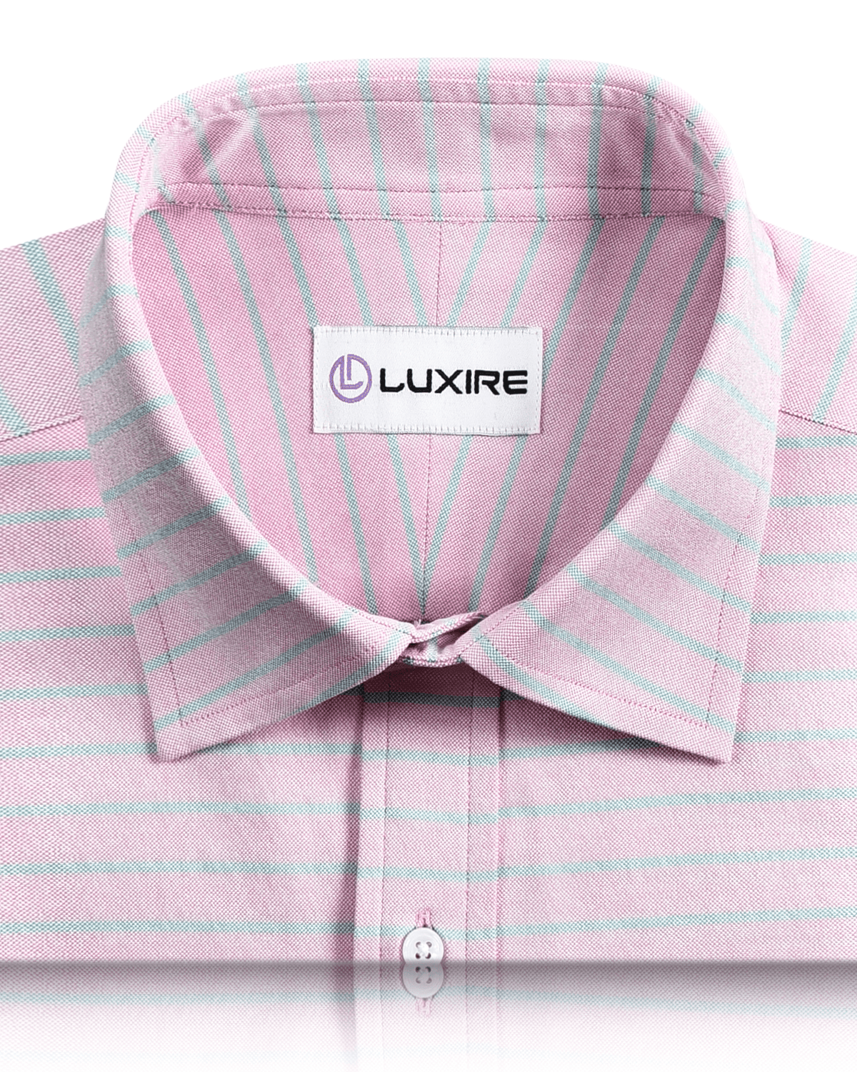 Orchid Pink Green Stripes Classic Oxford - 2