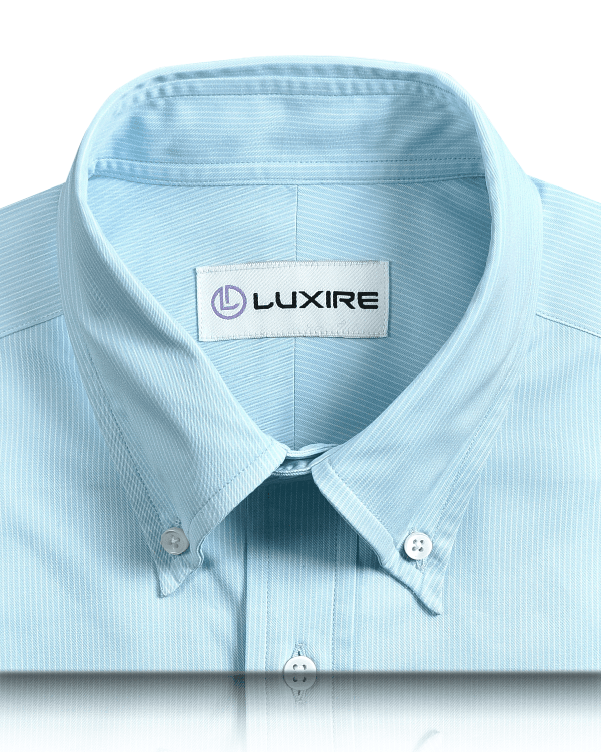 Aqua Blue Pencil Stripes Shirt - 2