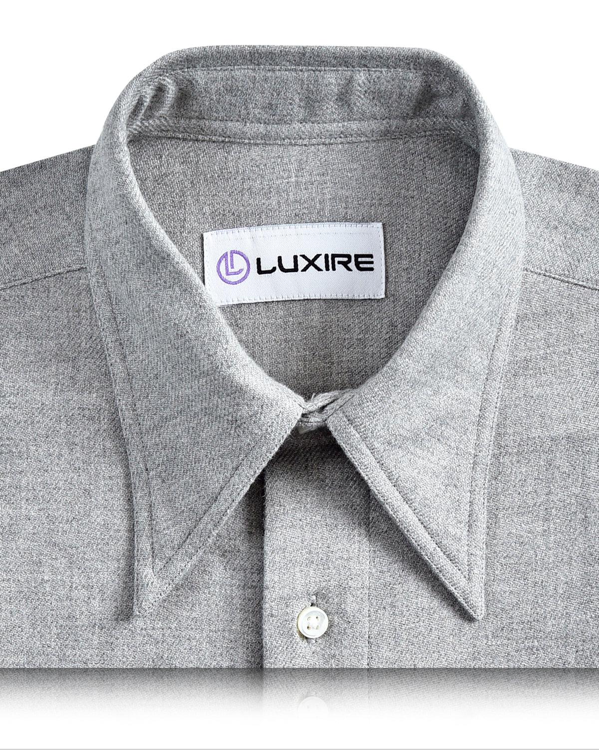 Heather Grey Gabardine Shirt - 2