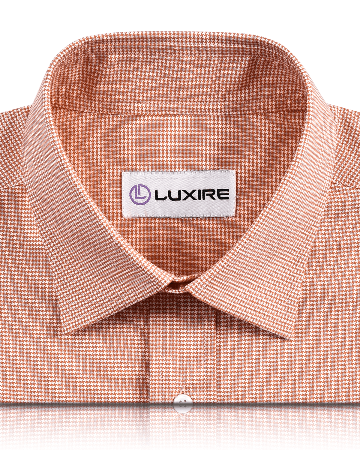 Orange Houndstooth Shirt - 2
