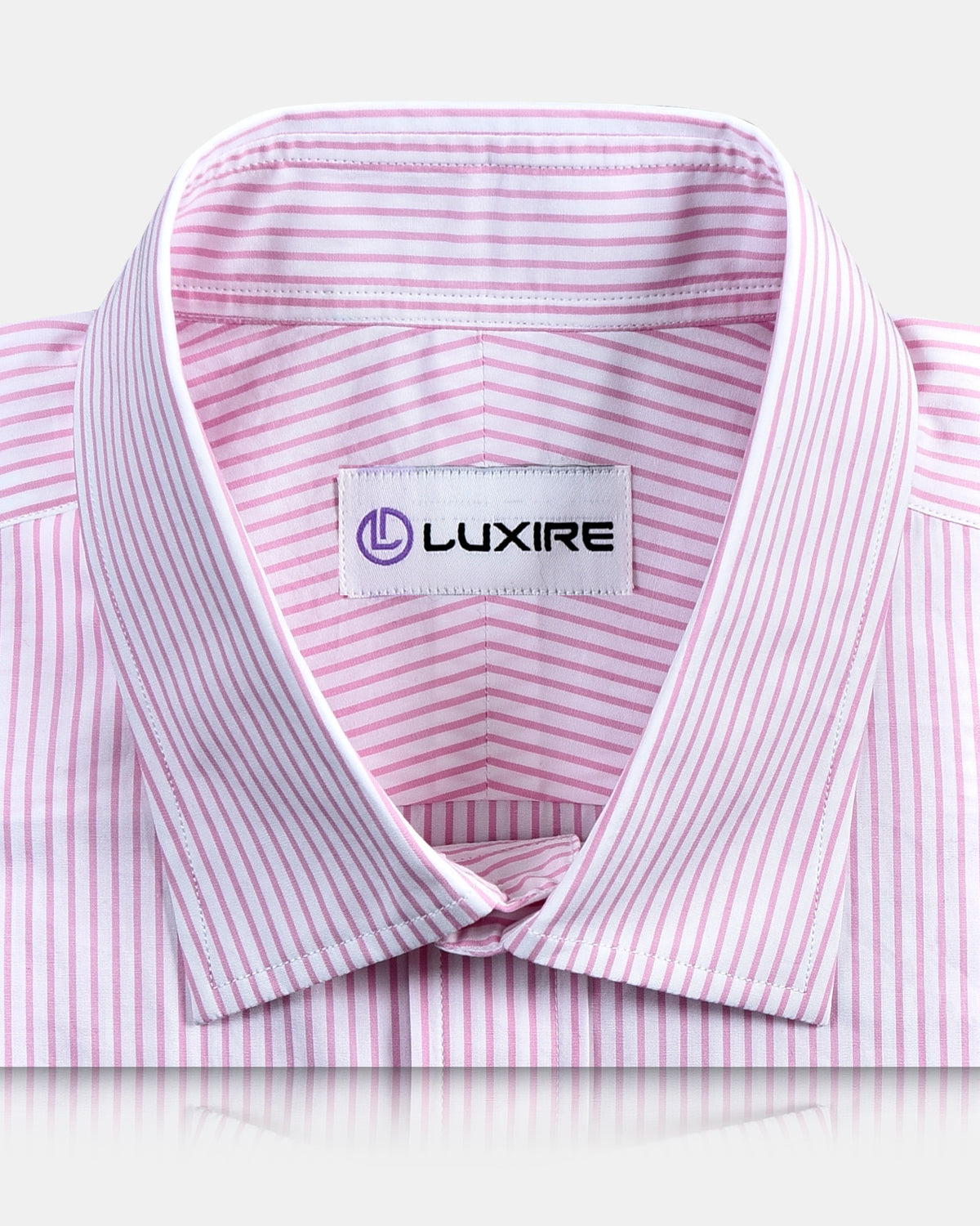 Pink Stripes On White Shirt - 2