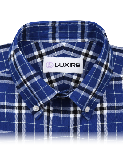 Blue Plaid Twill Checks