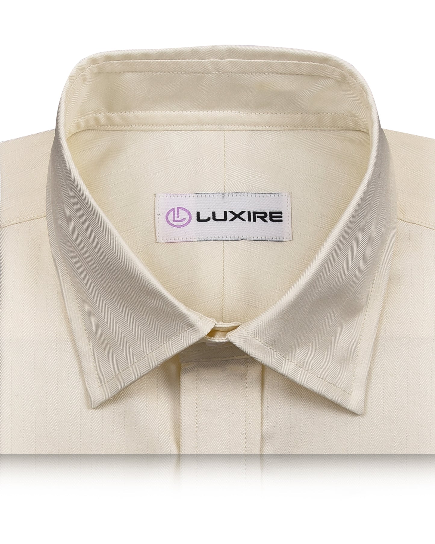 Cream Herringbone Shirt