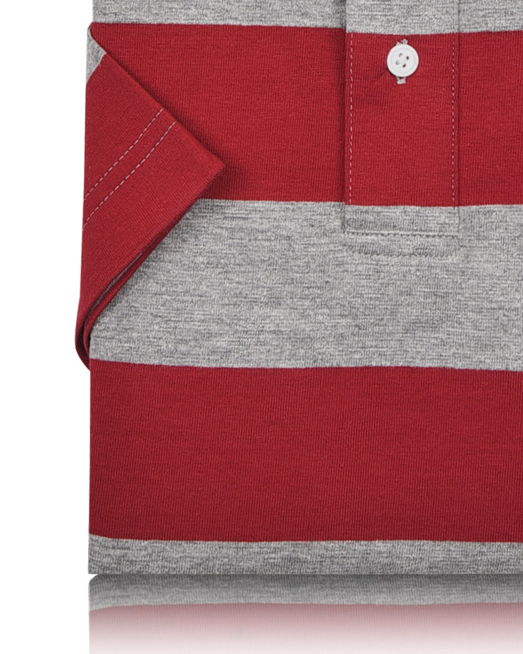 Red Heather Grey Stripes - 3