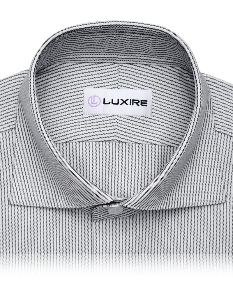 Black on White Pin Stripes