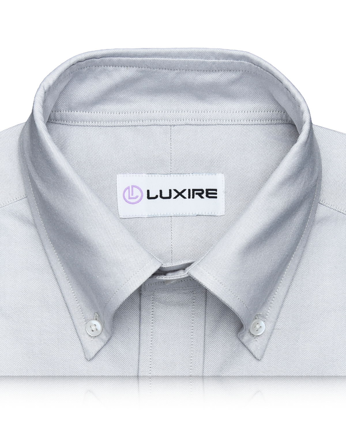 Pale Grey Oxford Shirt - 2
