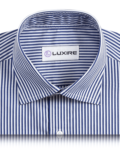 Dark Blue Awning Stripes Shirt