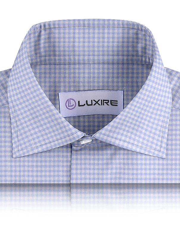 Light Blue Gingham Checks - 2