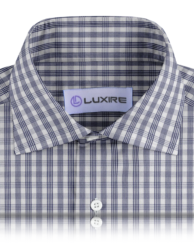 Navy Shadow Checks Shirt - 2