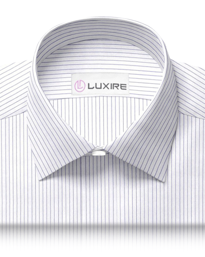 Luxire Presto: Monti Blue Pin Stripes Twill Shirt