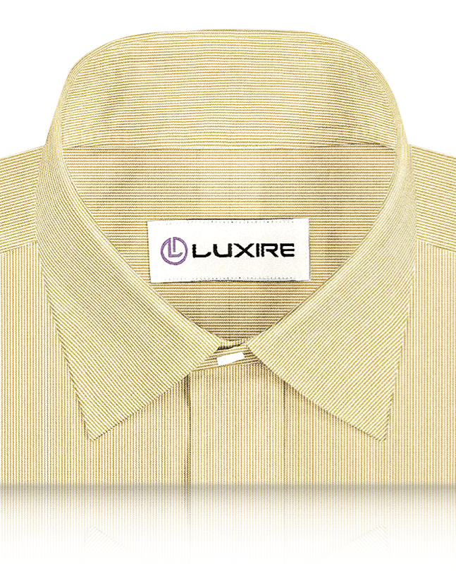 Cotton Linen: Light Ecru Dress Stripes On White - 2