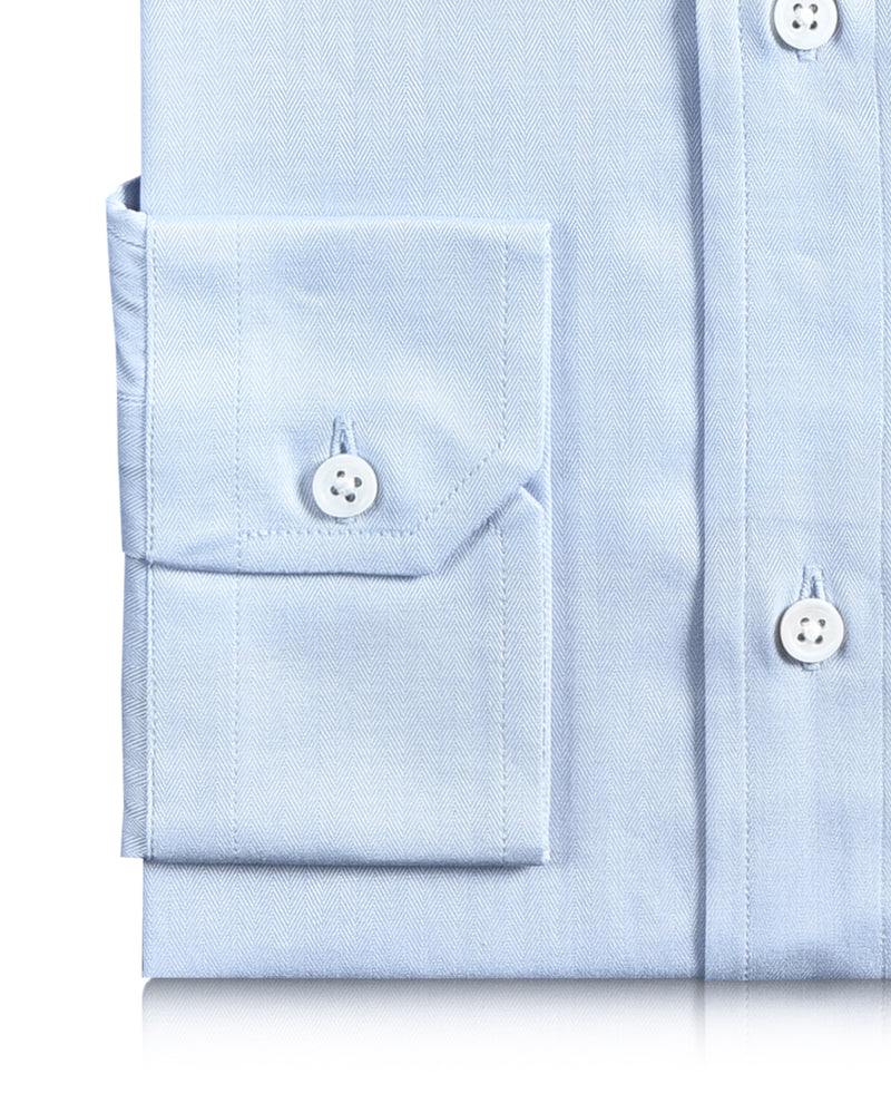 Brembana Light Blue Herringbone Shirt