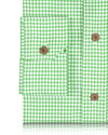 Lincon Green Gingham on White
