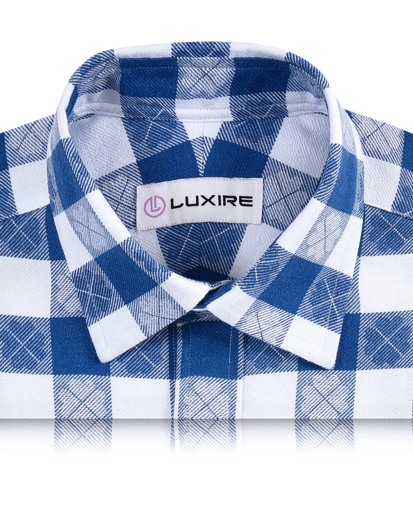 Self Print On Blue White Macro Checks