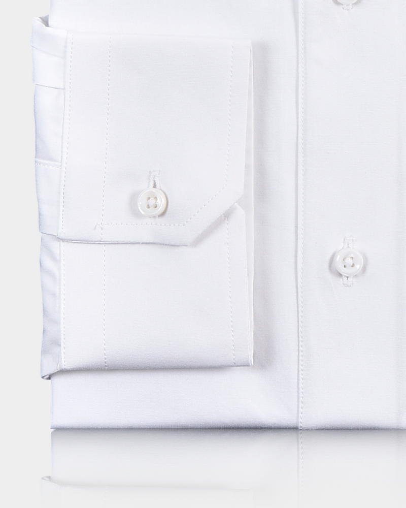 Brembana 2-Ply Giza White Broadcoth Shirt