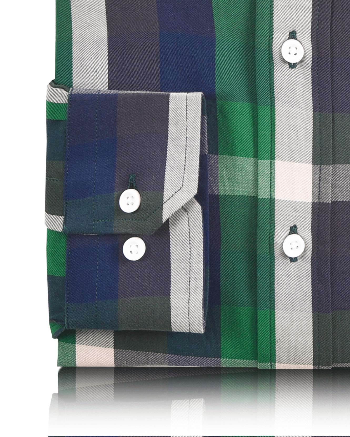 Twill: Green Navy Checks