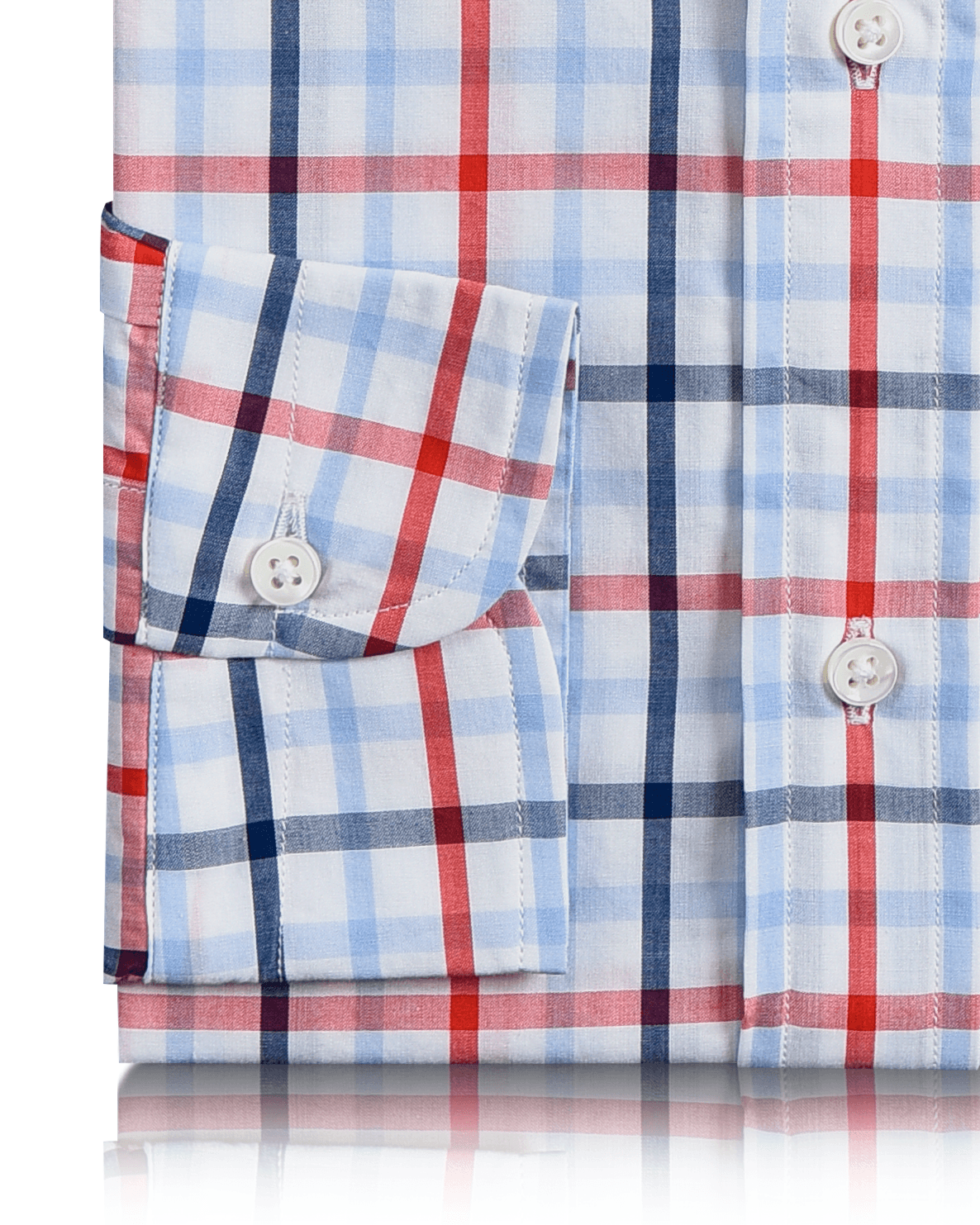 Red Navy Big Tattersall Shirt