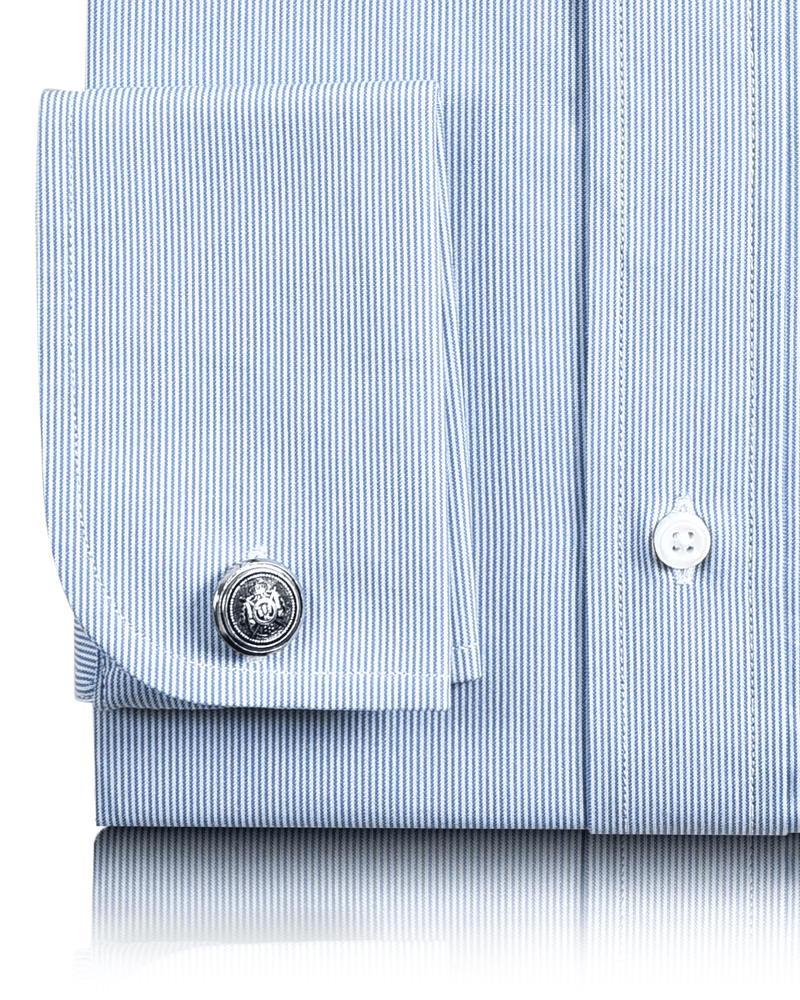 EZS Sky Blue Mille Stripes Shirt