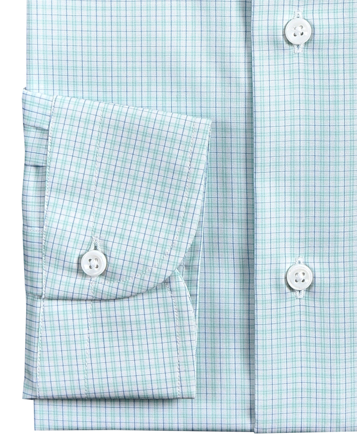 White Green Blue Tattersall - 3
