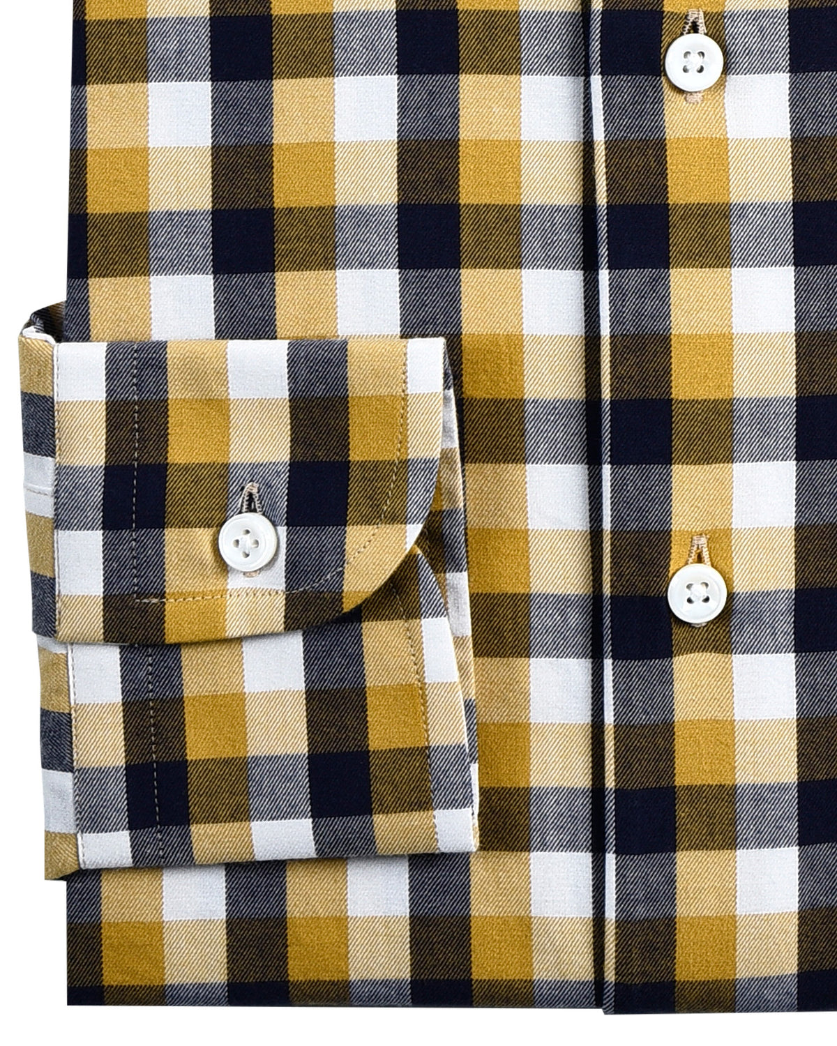 Fall Checks: Light Mustard Purple Gingham - 3