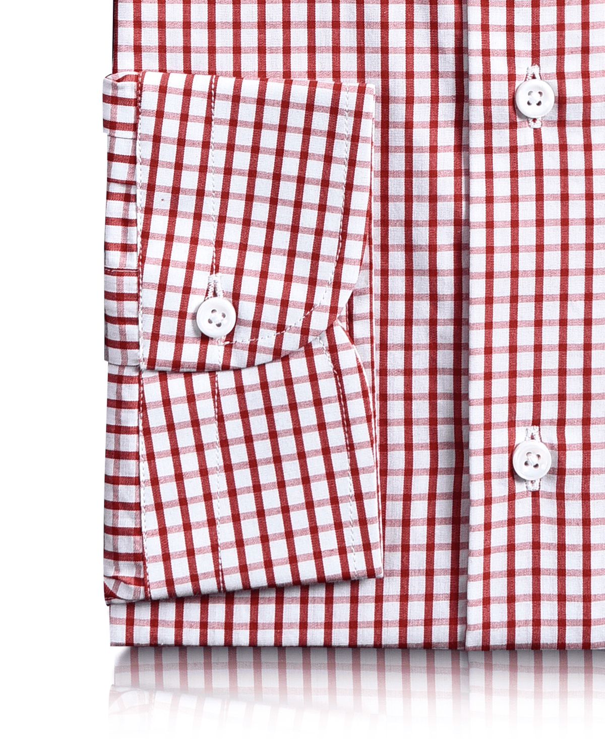 Friday Shirt: Red Graph Checks - 3