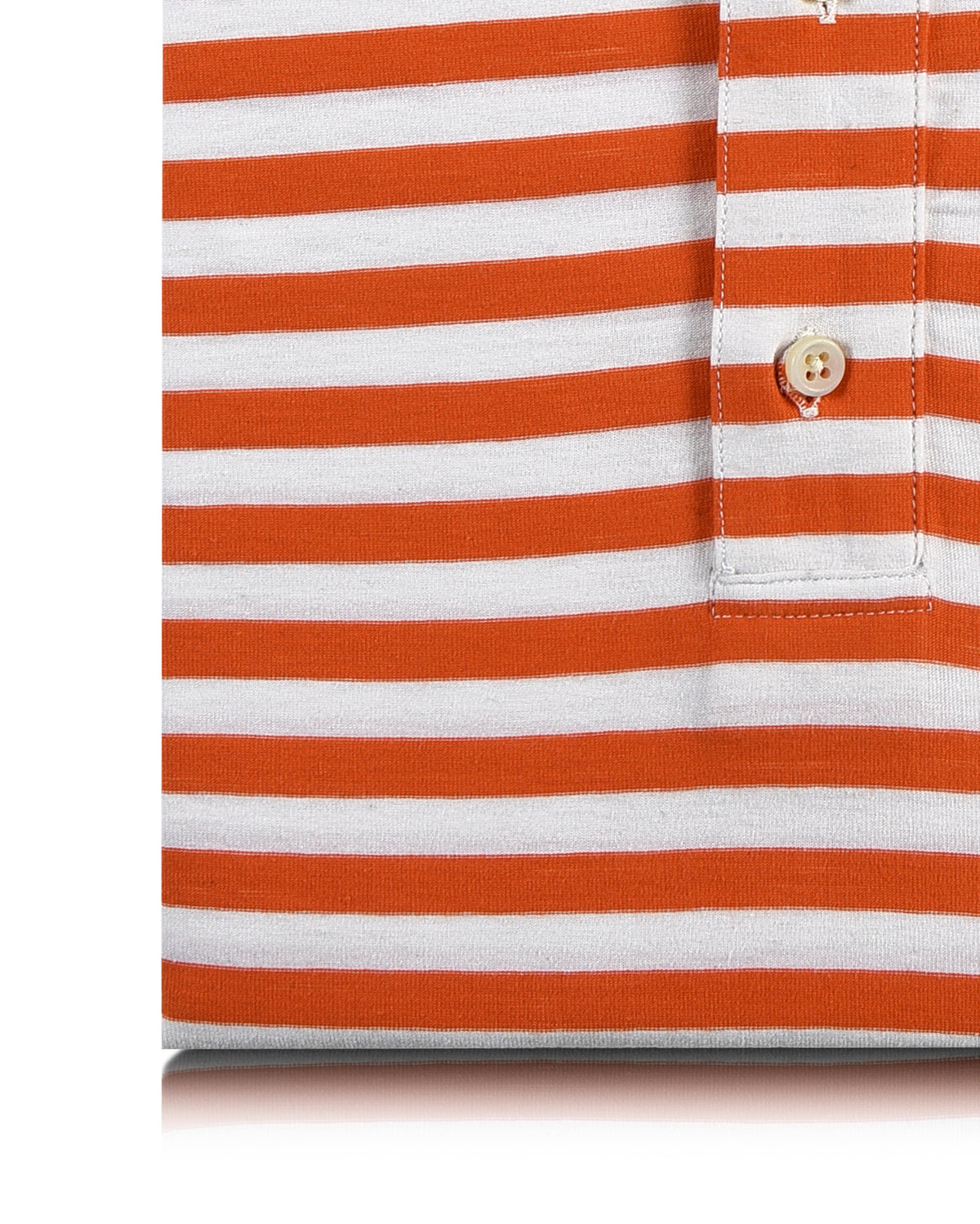 Orange white stripes T-shirt - 3