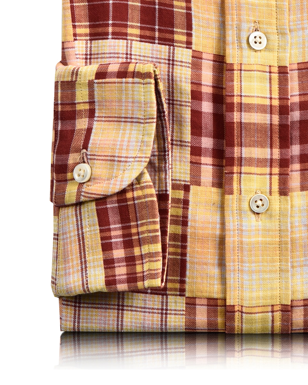 Soft Light Summer:Red Yellow Madras Patch - 3