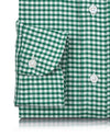 Oxford Lincoln Green Gingham on White
