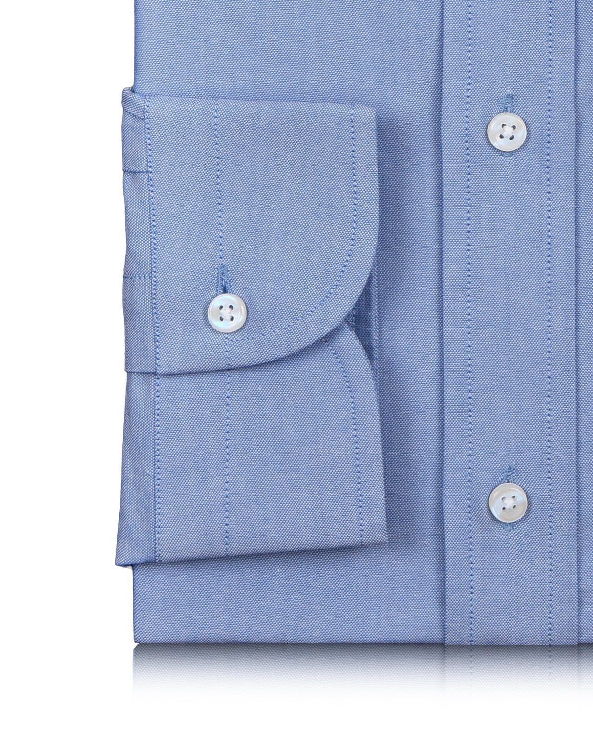 Blue Pinpoint Oxford Dress Shirt - 3