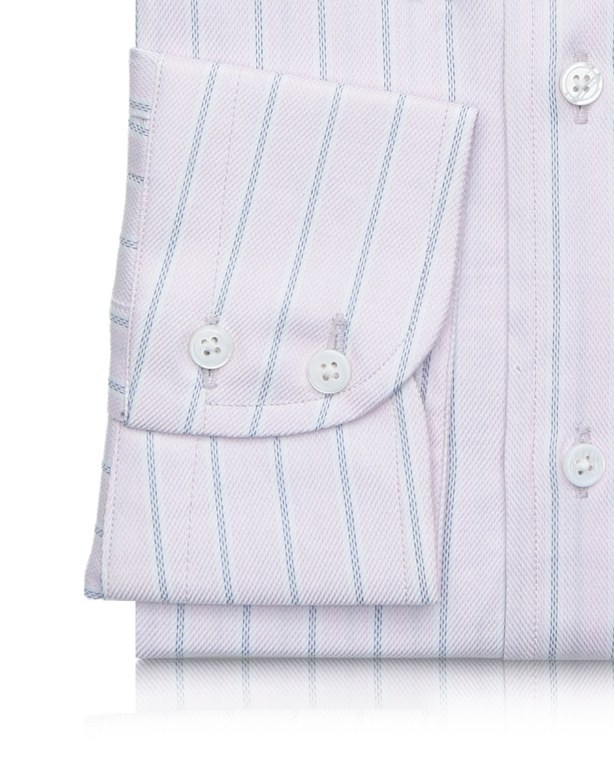 Pink and Navy Stripes Shirt - 3