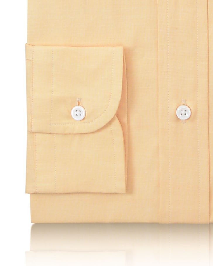 Cotton Poly: Light Yellow End On End Shirt - 3