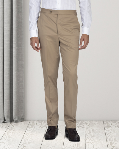 Sand Cotton Dress Pant