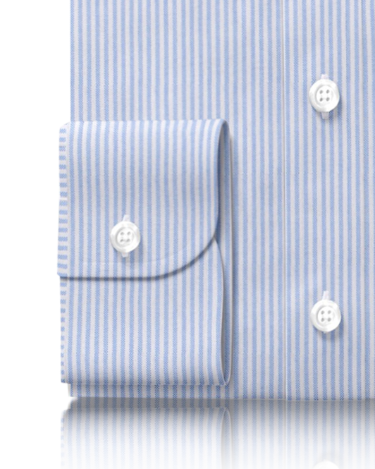 Light Blue University Stripes Oxford - 3
