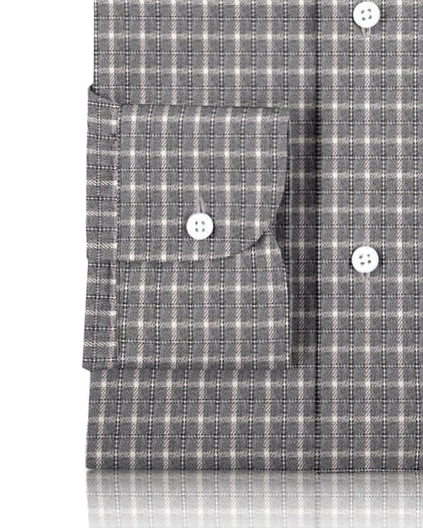 Grey White Tattersall Flannel - 3