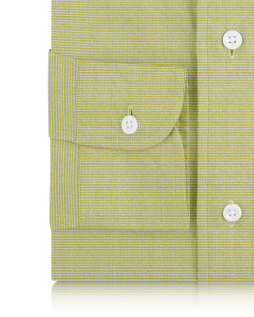 Linen: Lemon Green Pin Stripes - 3