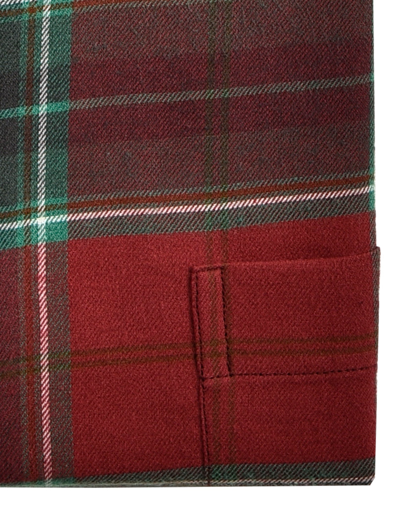Brushed Twill - Red Green Tartan - 4