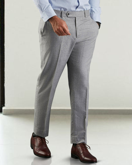 Vitale Barberis Canonico - Flannels  Light Grey Dress Pant