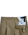 Pale Olive Fresco Cotton Pant