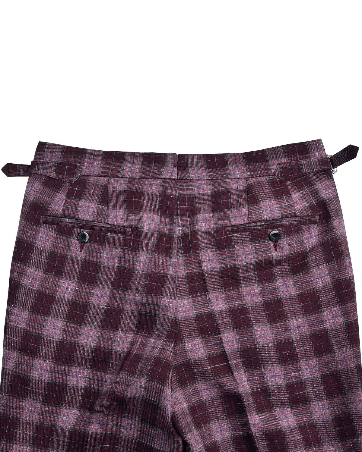 EThomas Voilet Silver Mulberry Tartan Plaid - 6
