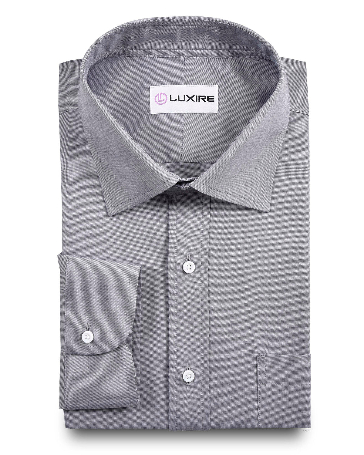 Slate Grey Oxford Dress Shirt - 1