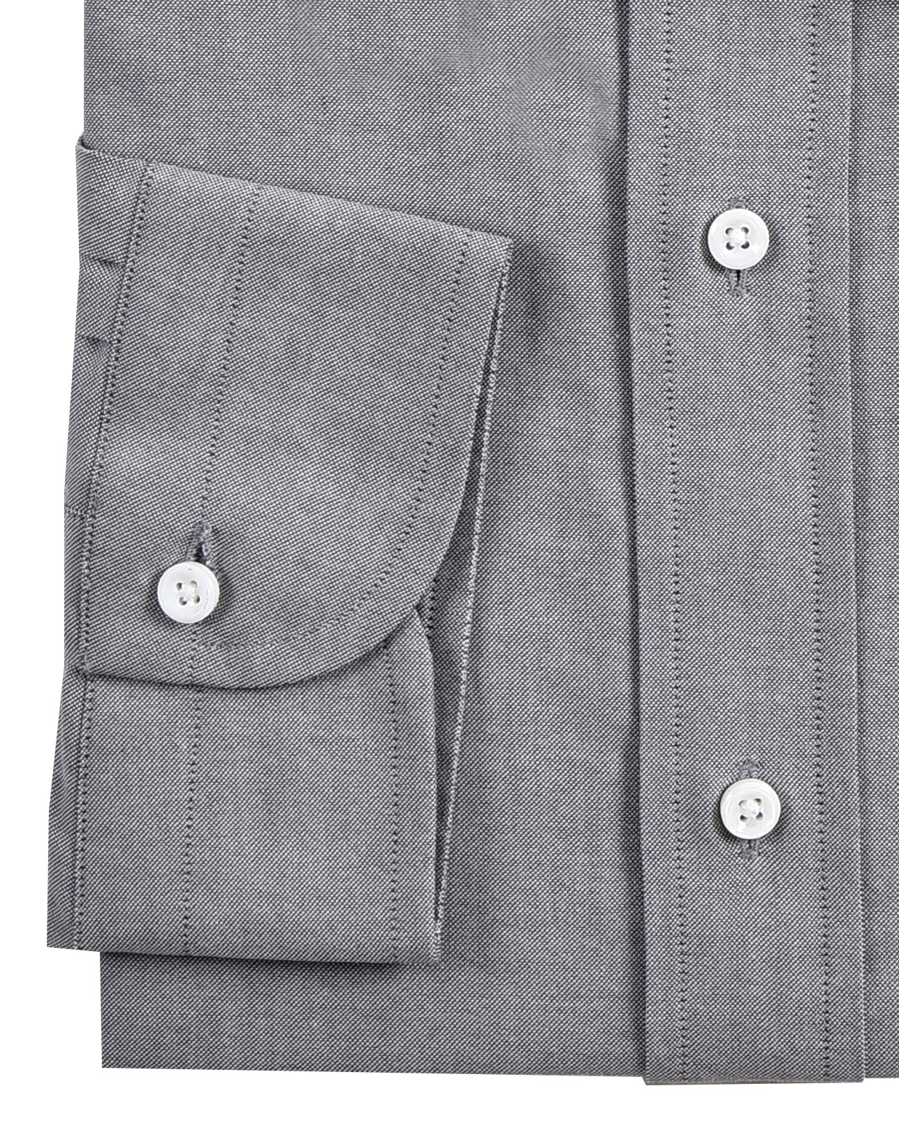 Grey Pinpoint Oxford Dress Shirt