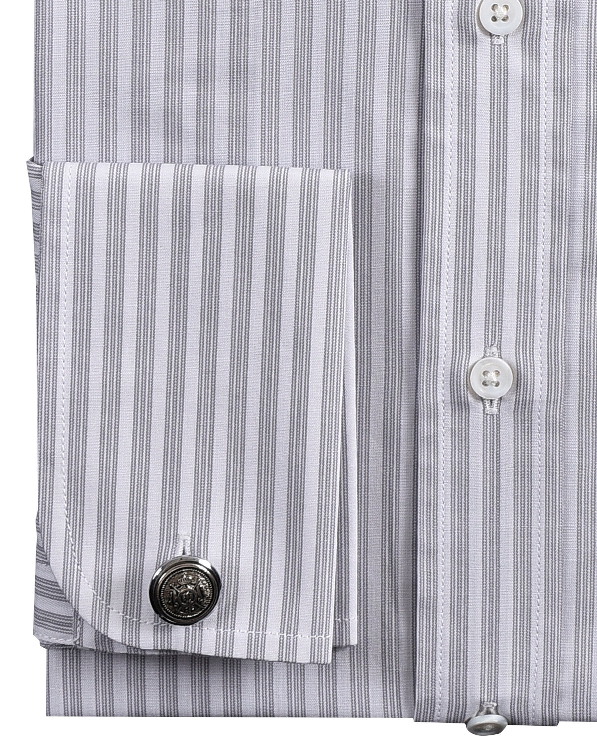 Grey White Candy Stripes - 3