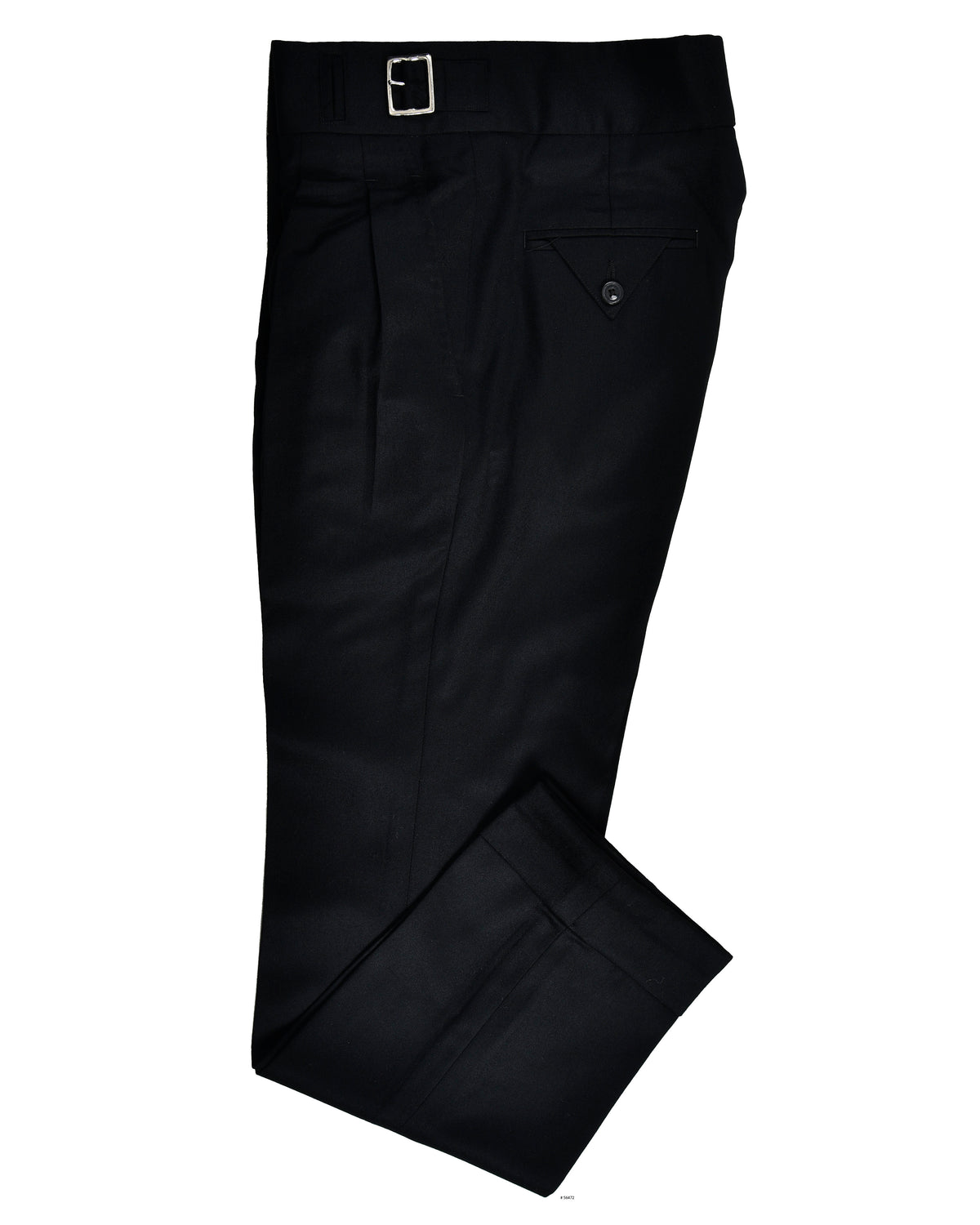 Gurkha Pant in VBC Black Wool Flannel - 1