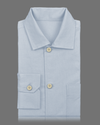 Fresco Cotton Cloud Blue Shirt Jacket